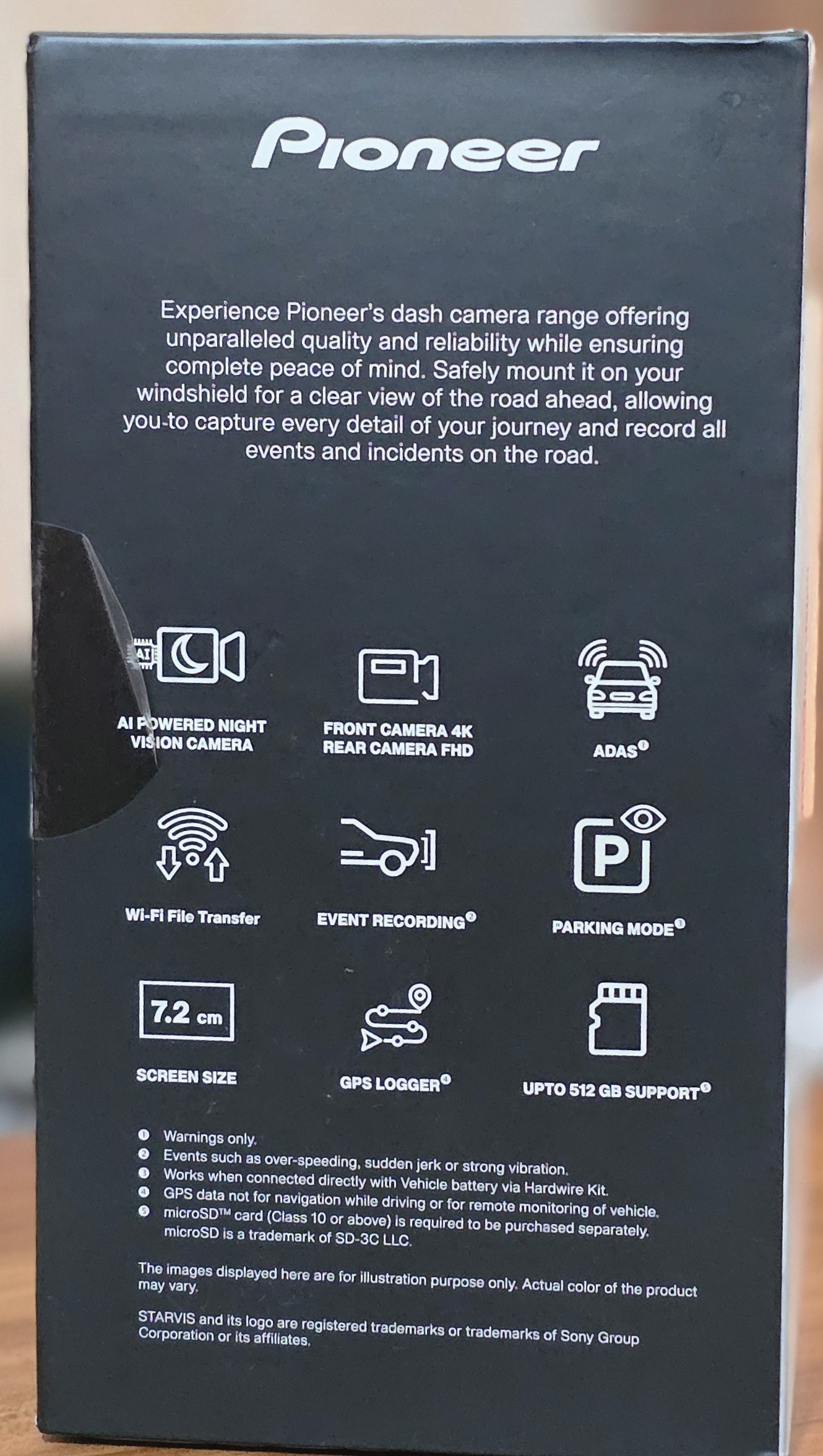 Pioneer VREC-Z820DC Dual-Channel Dash Camera – 4K Ultra HD Precision - Image 4