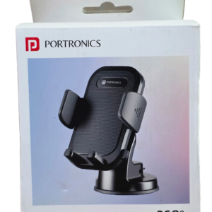 Portronics Clamp M4 Universal Car Mobile Holder - 360° Rotational Dashboard Mount