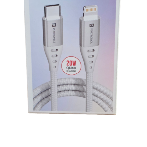 Portronics Konnect L1 Type-C to 8-Pin (Lightning) Cable - Fast Charging