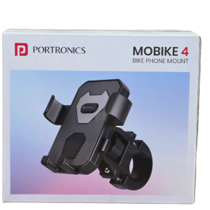 Portronics Mobike 4 Premium Bike Phone Mount - Universal Handlebar Mobile Holder