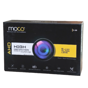 Moco C-08 AHD 1080p Front & Rear View Camera - Premium 6-Layer Glass Lens
