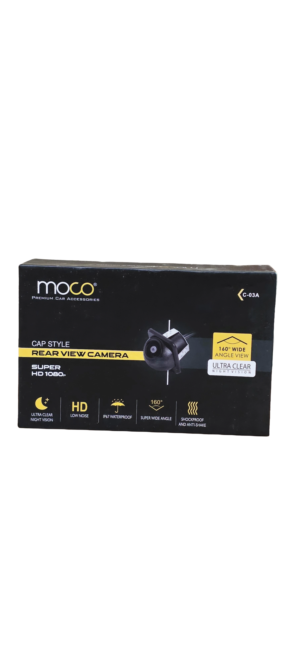 Moco C-03A Cap Style Rear View Camera - Super HD 1080p with Ultra Clear Night Vision