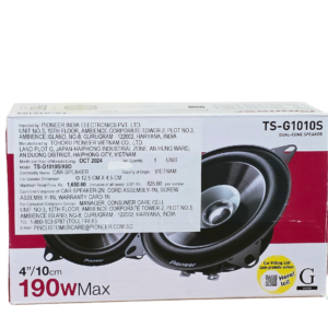 Pioneer TS-G1010S 4" (10cm) Dual-Cone Car Speakers - 190W Max Power