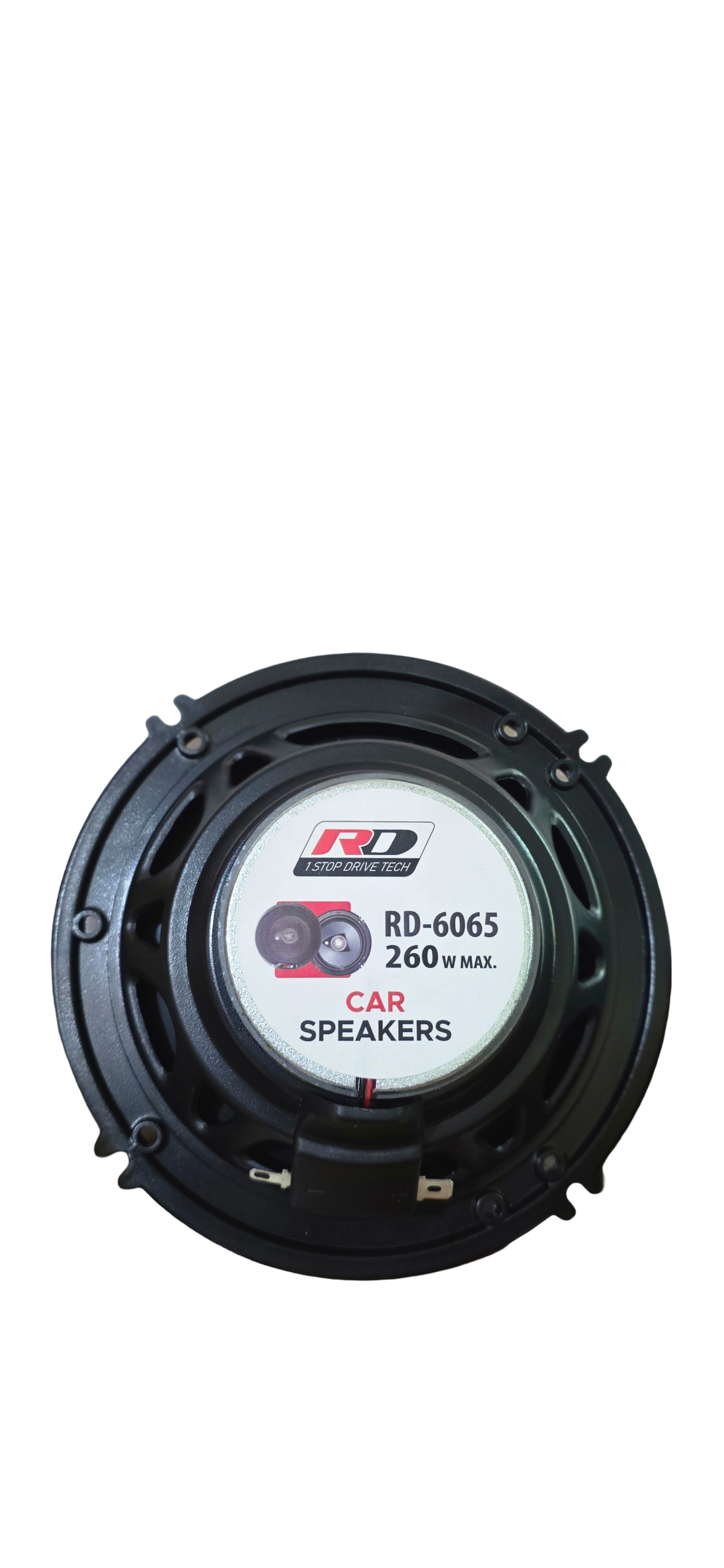 RD-6065 2-Way Coaxial Car Speakers - 260W Max Power (with Grilles) - Image 4
