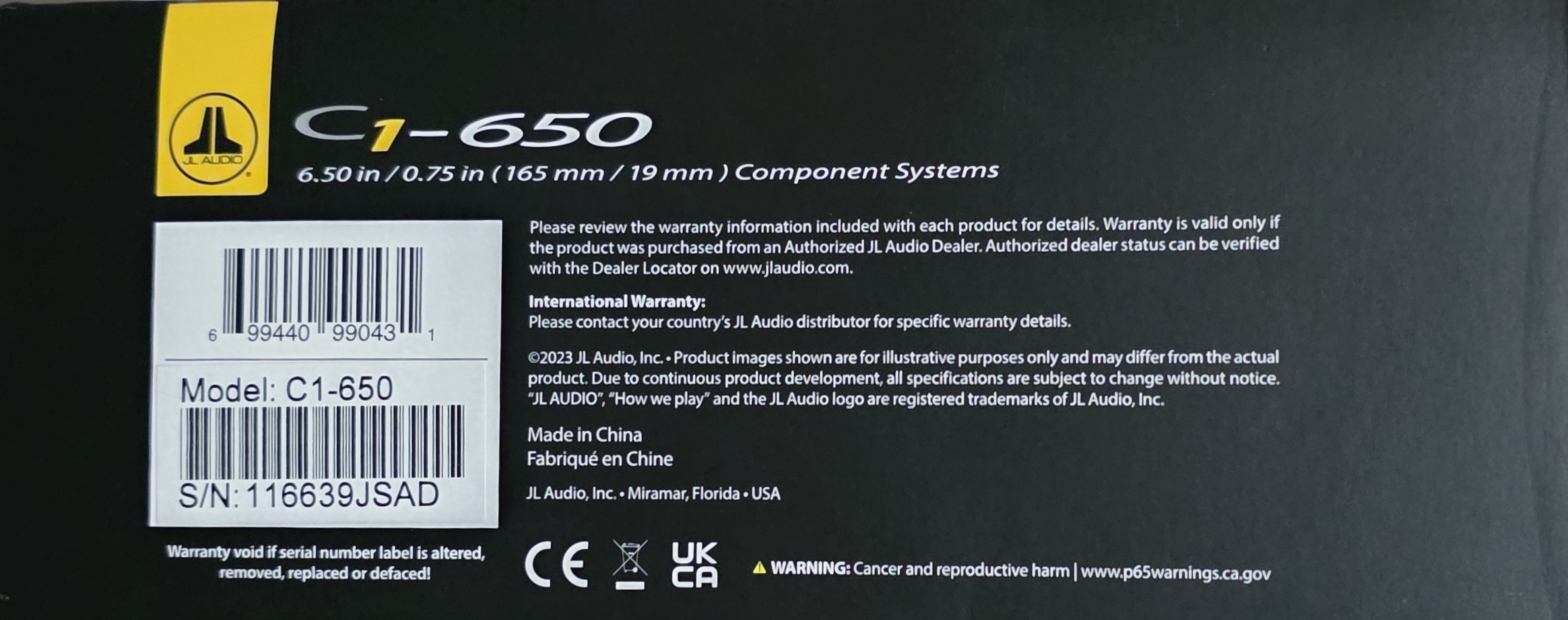 JL Audio C1-650 6.5-inch 2-Way Component Speaker System - Image 2
