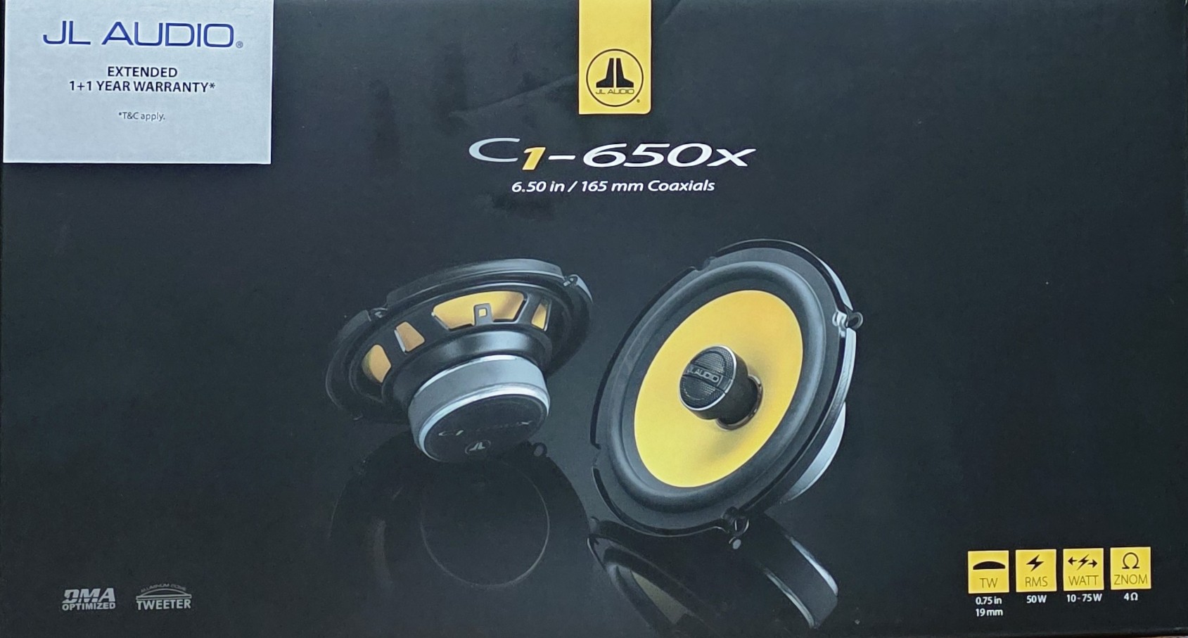 JL Audio C1-650x 6.5-inch (165 mm) Coaxial Speakers