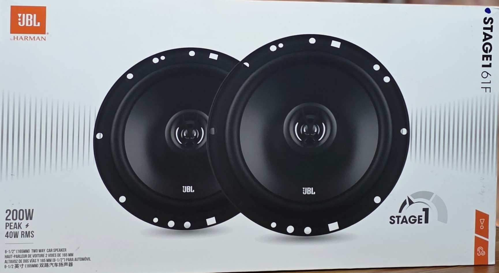 JBL Stage1 61F 6.5-inch (165mm) Two-Way Car Speakers