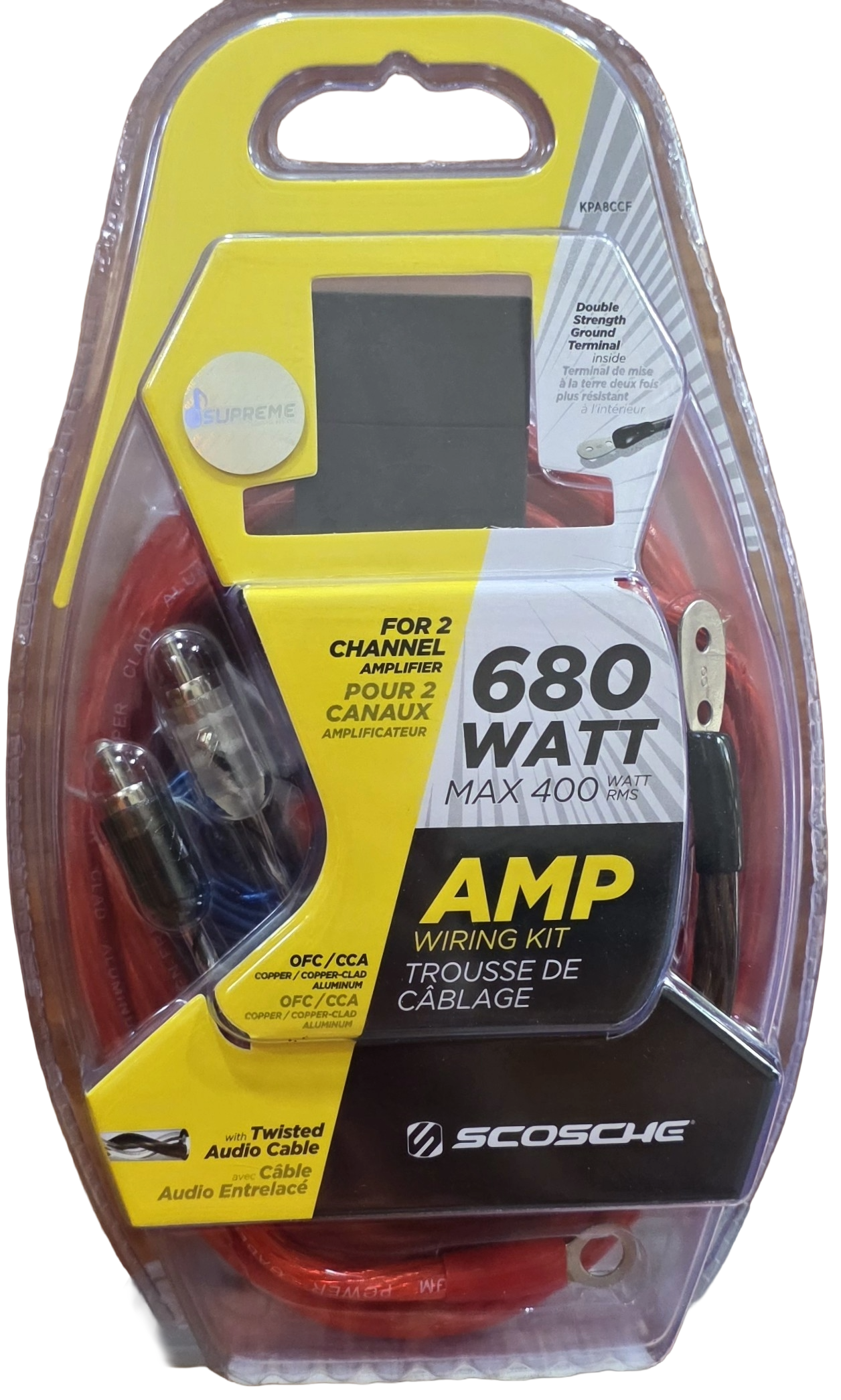 Scosche 680 Watt (400W RMS) Amplifier Wiring Kit
